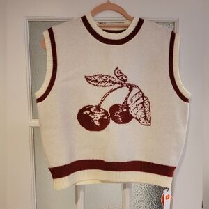 Cider Cherry Sweater Vest